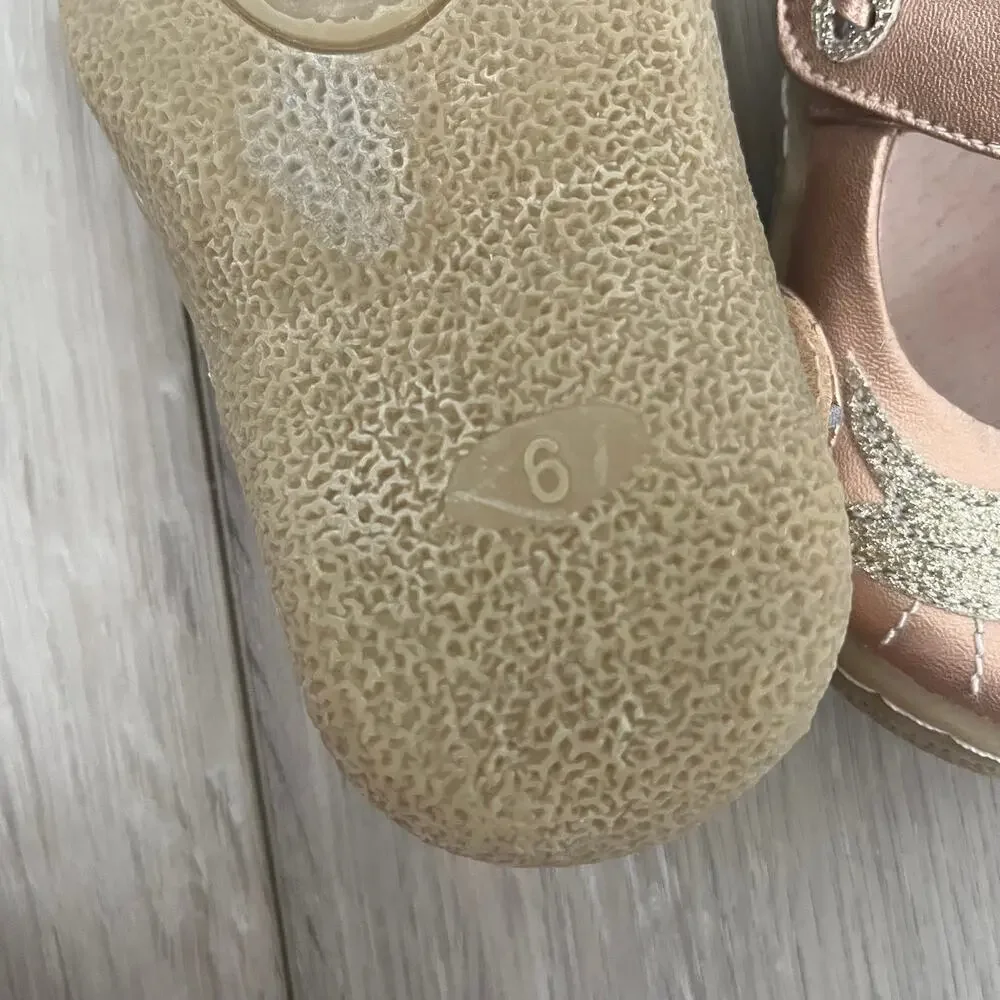 Livie & Luca Pio Pio Mary Jane Baby Toddler 6 Bird Rose Gold Copper Sneaker Shoe